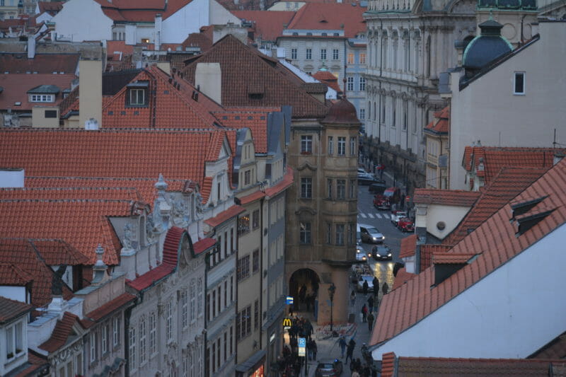 View of Mala Strana from above